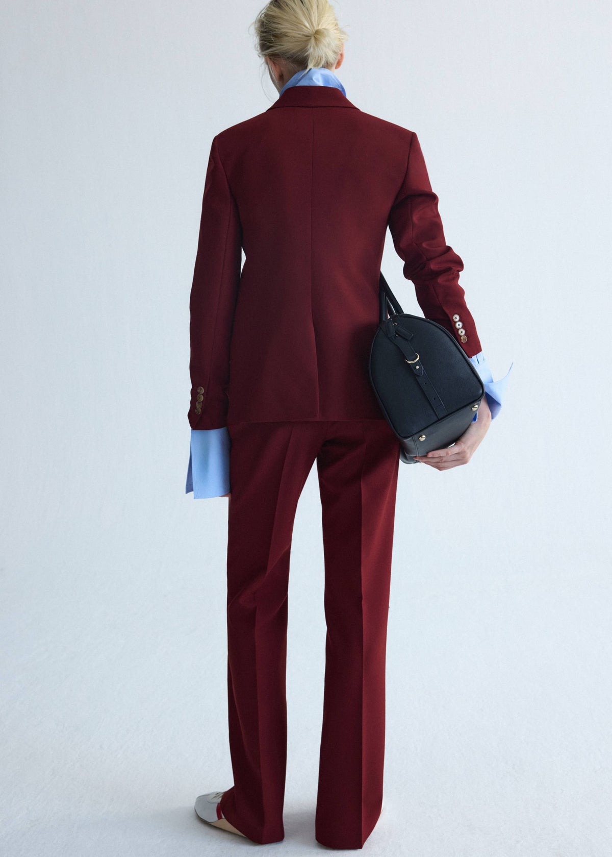 Wool suit trousers