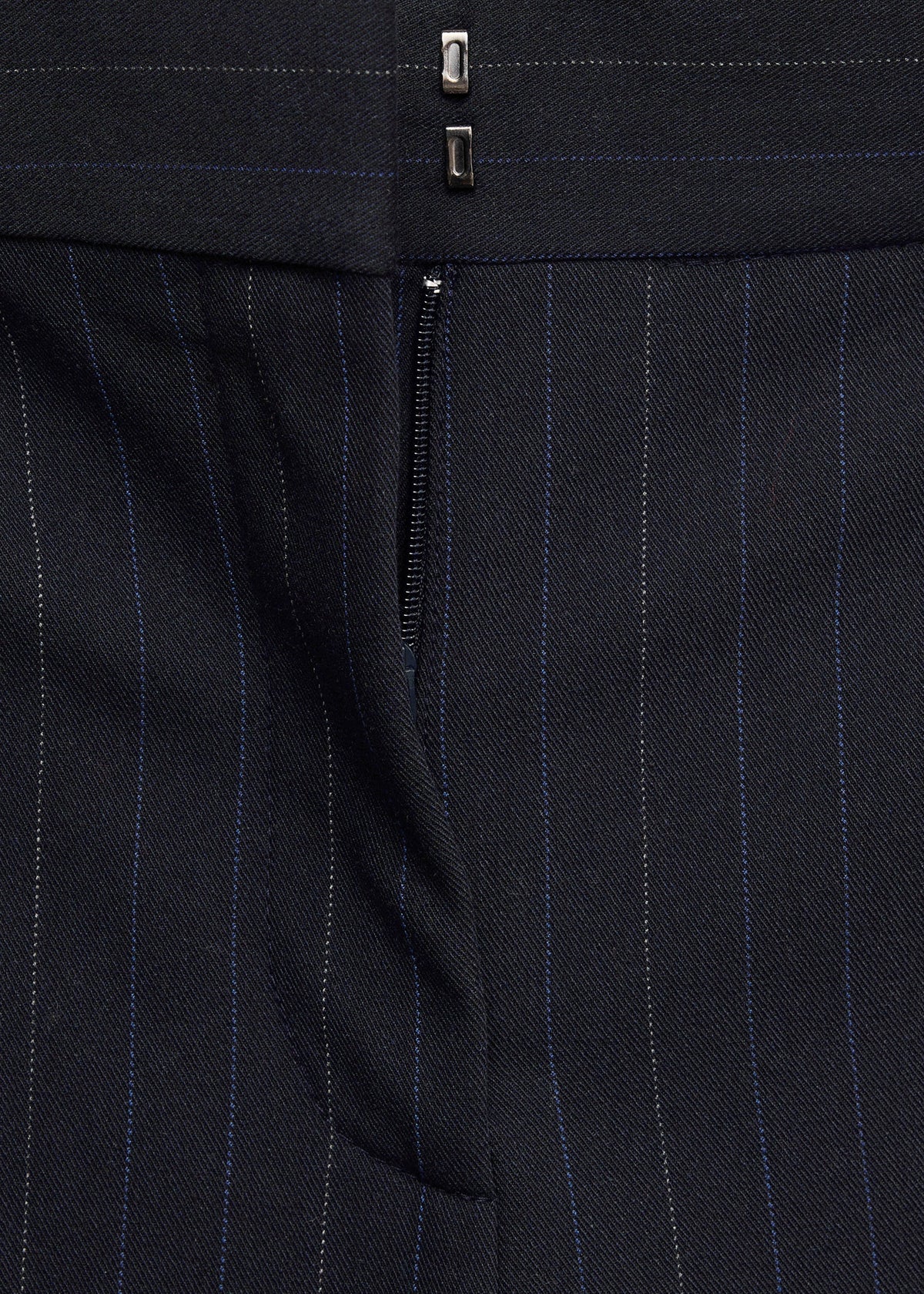 Pinstripe suit trousers