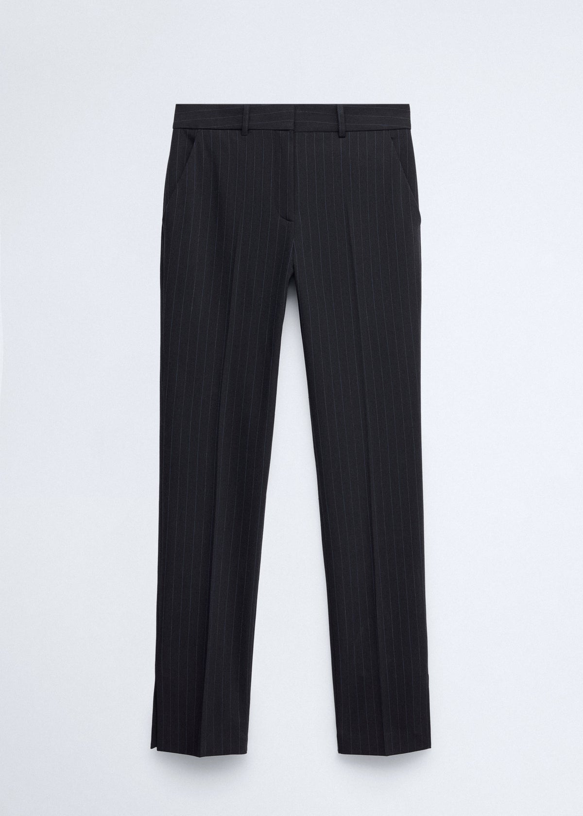 Pinstripe suit trousers