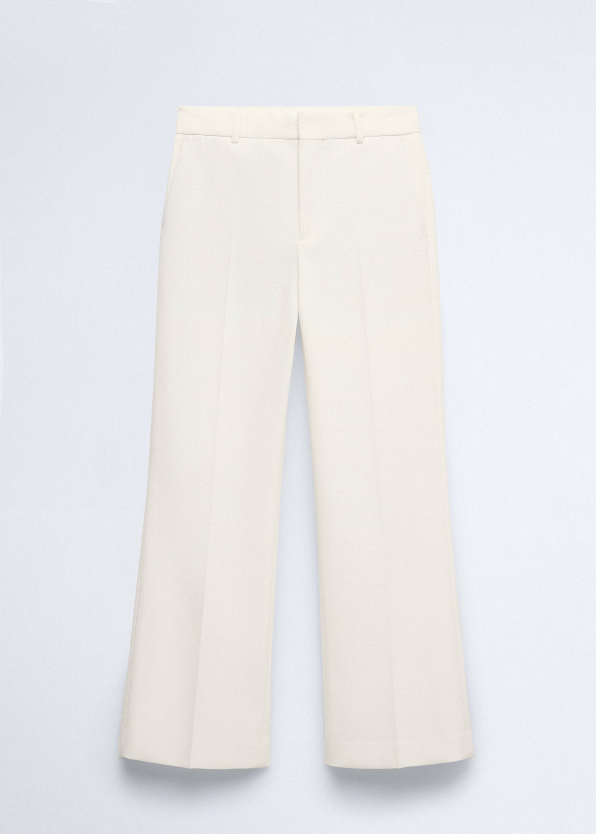 Low-rise cropped trousers