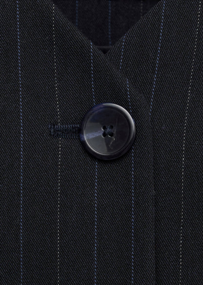 Wool pinstripe blazer