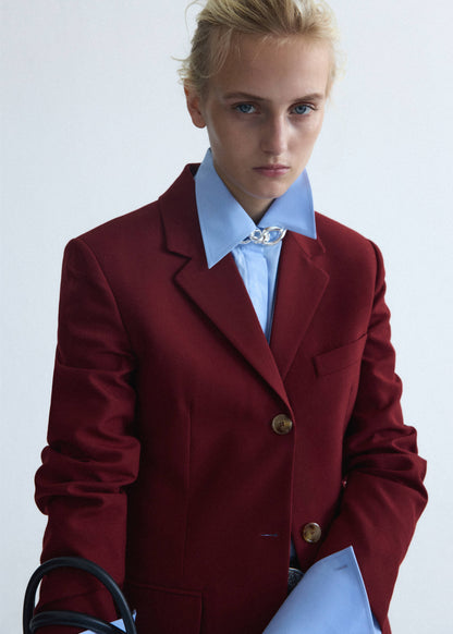 Wool suit blazer