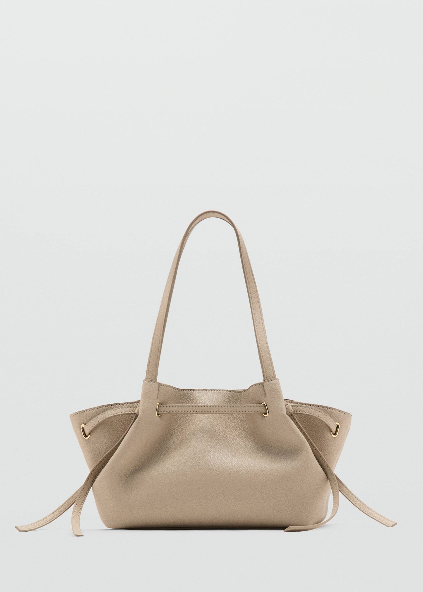Medium faux leather shoulder bag
