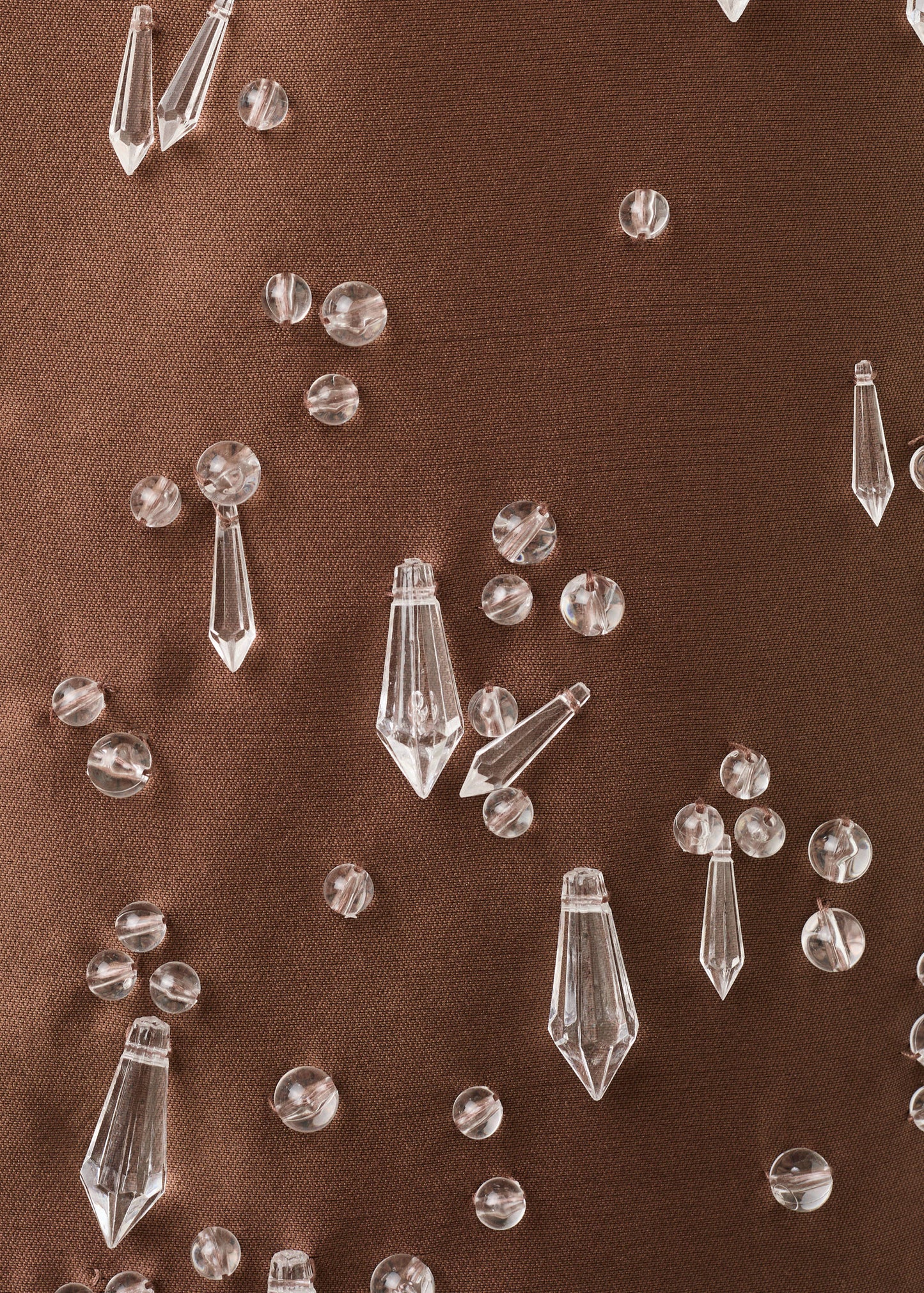 Short dress with crystal appliques