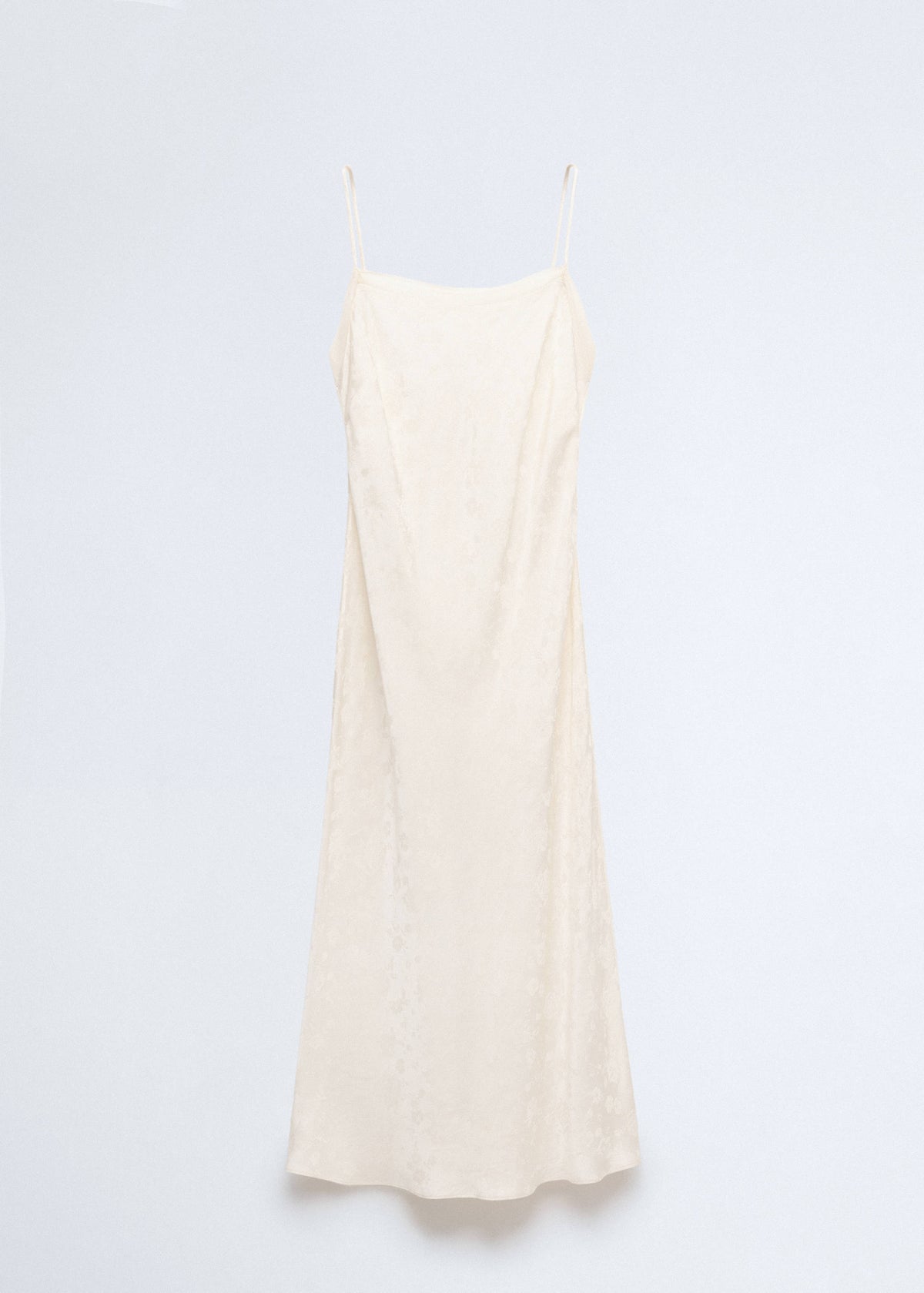 Jacquard dress with silk details