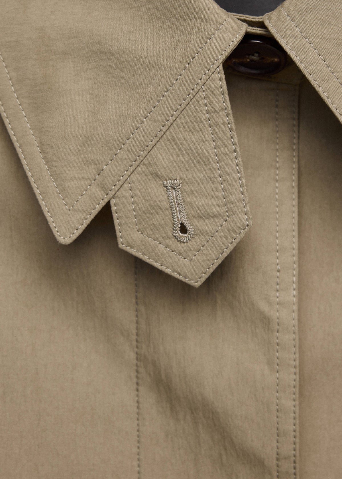 Oversized trench coat with belt