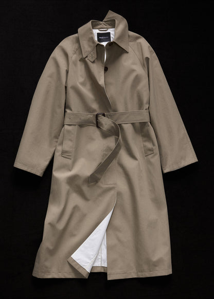Oversized trench coat with belt
