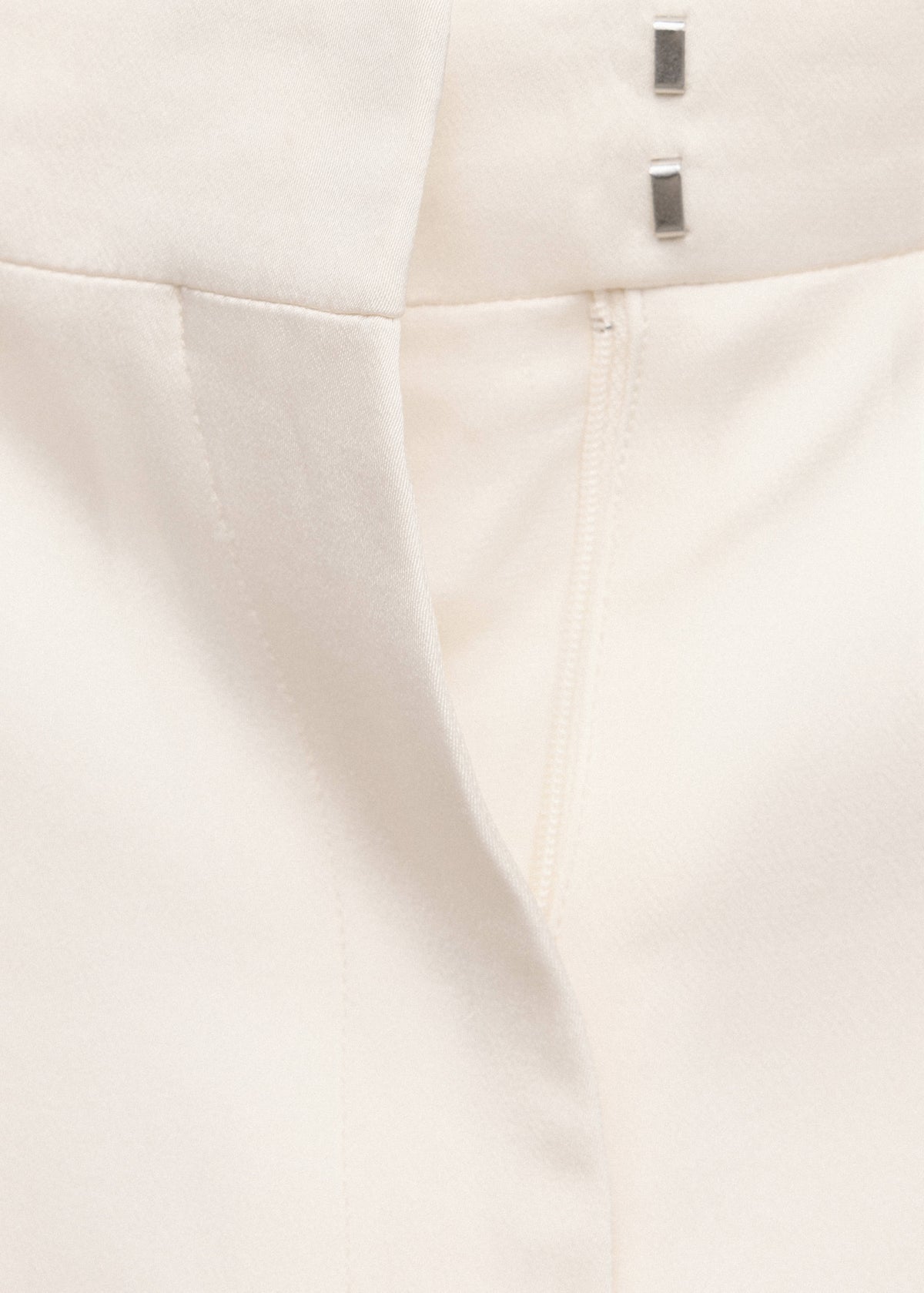 Satin trousers with hem slits