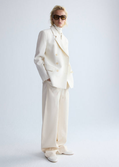 Balloon trousers with decorative seams