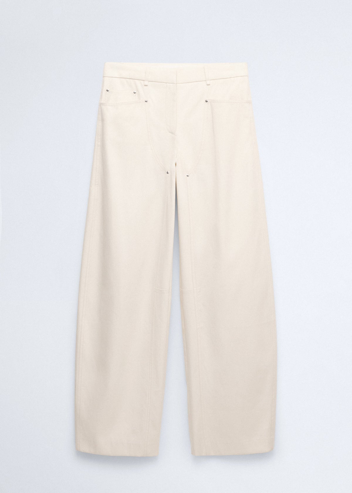 Balloon trousers with decorative seams