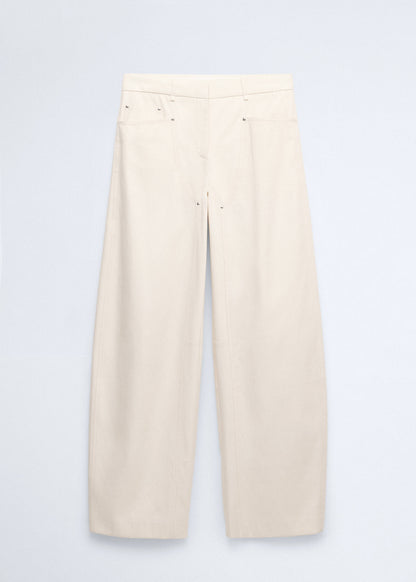Balloon trousers with decorative seams