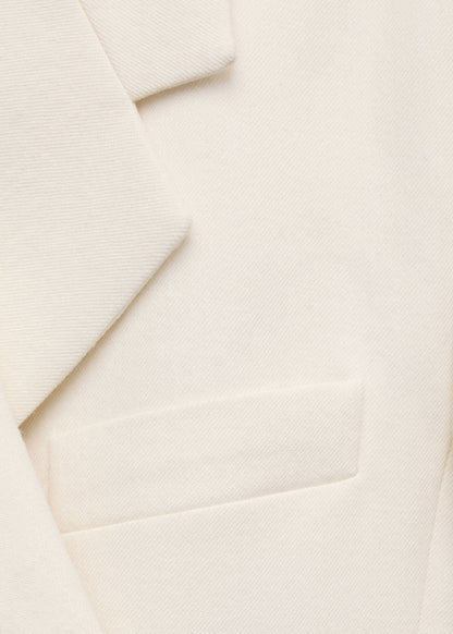 Double-breasted wool blazer