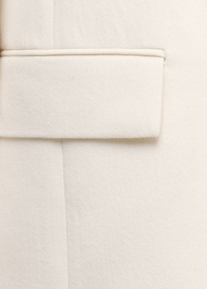 Double-breasted wool blazer