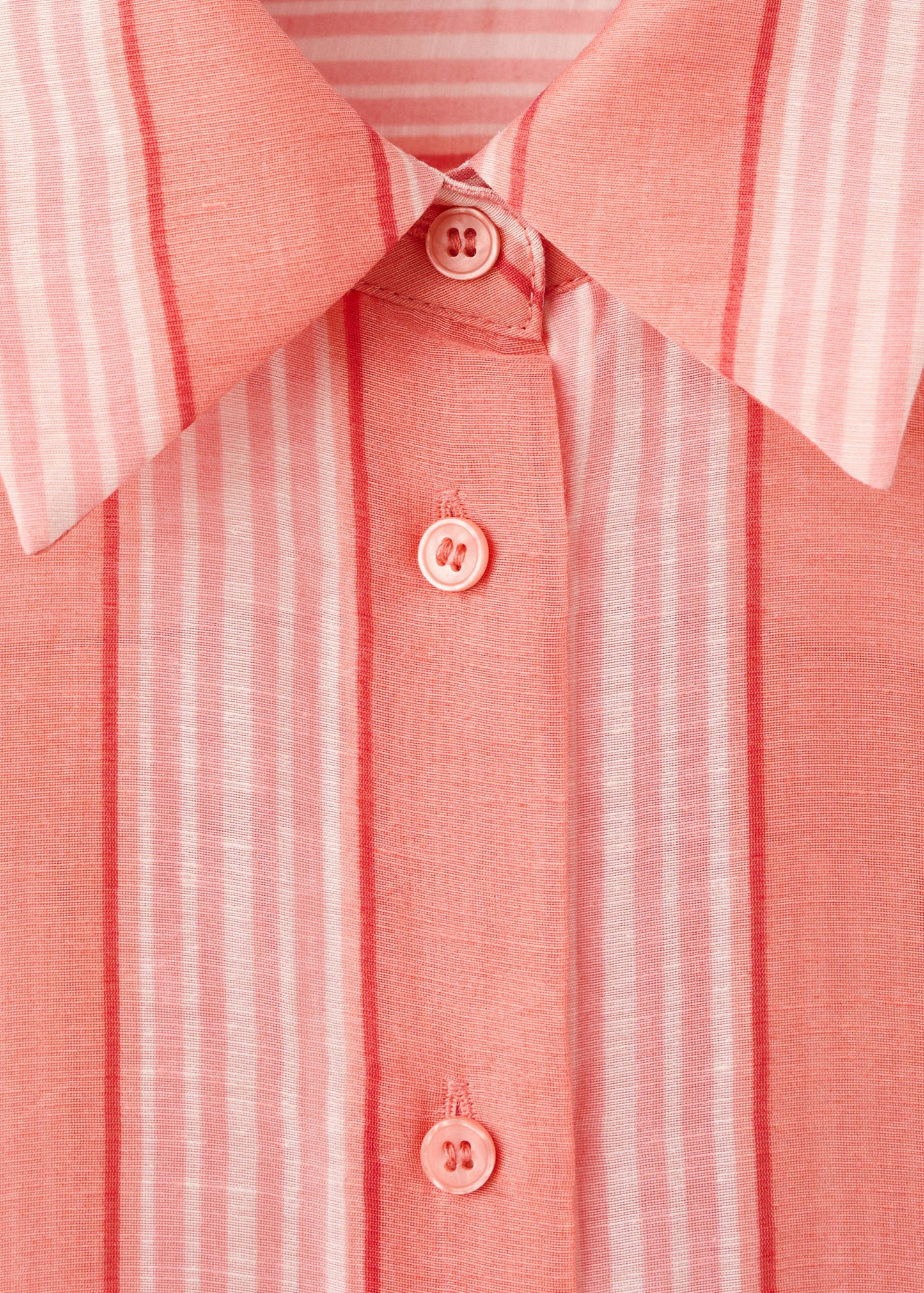 Linen lyocell blend stripe shirt