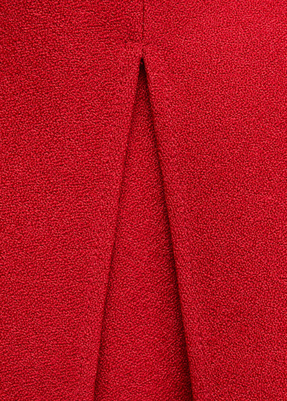 Knitted dress with gathered detail