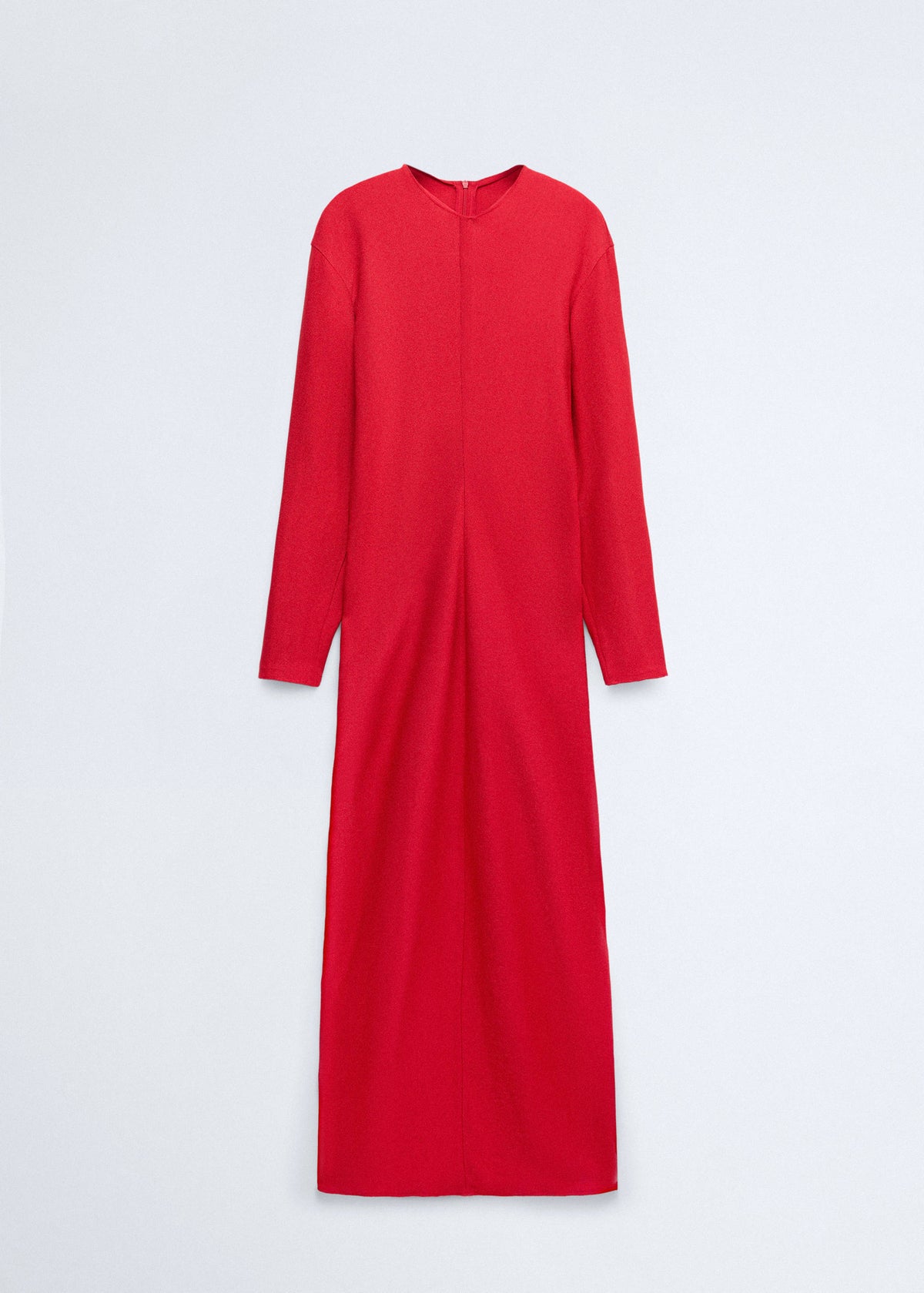 Knitted dress with gathered detail