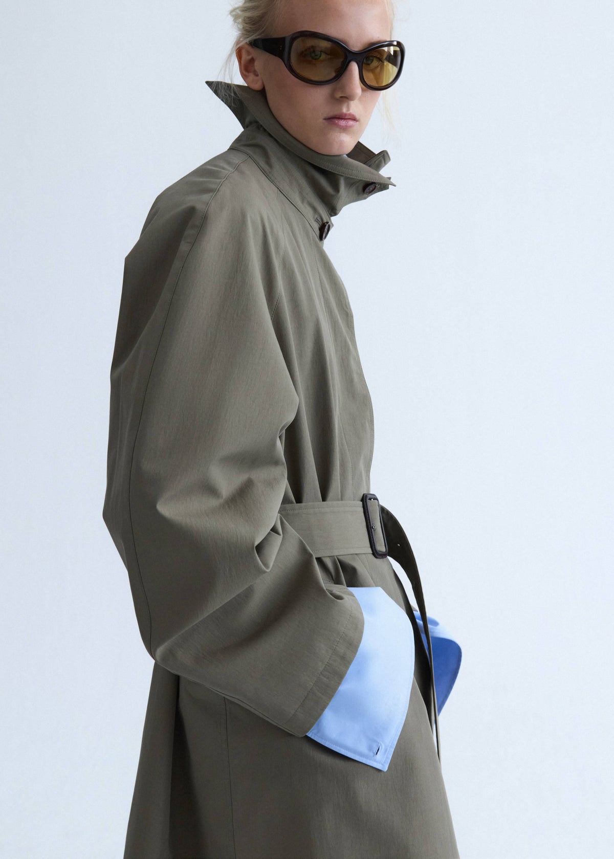 Straight poplin shirt