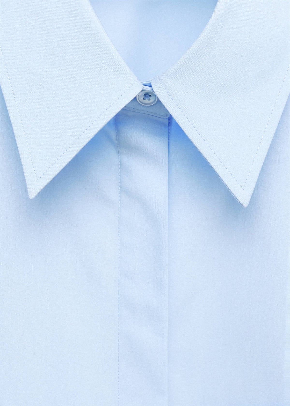 Straight poplin shirt