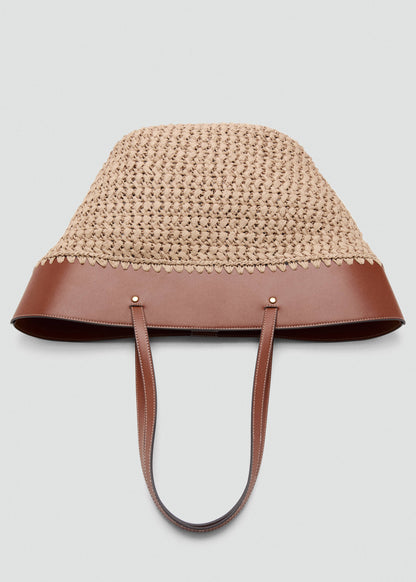 Large natural fibre basket