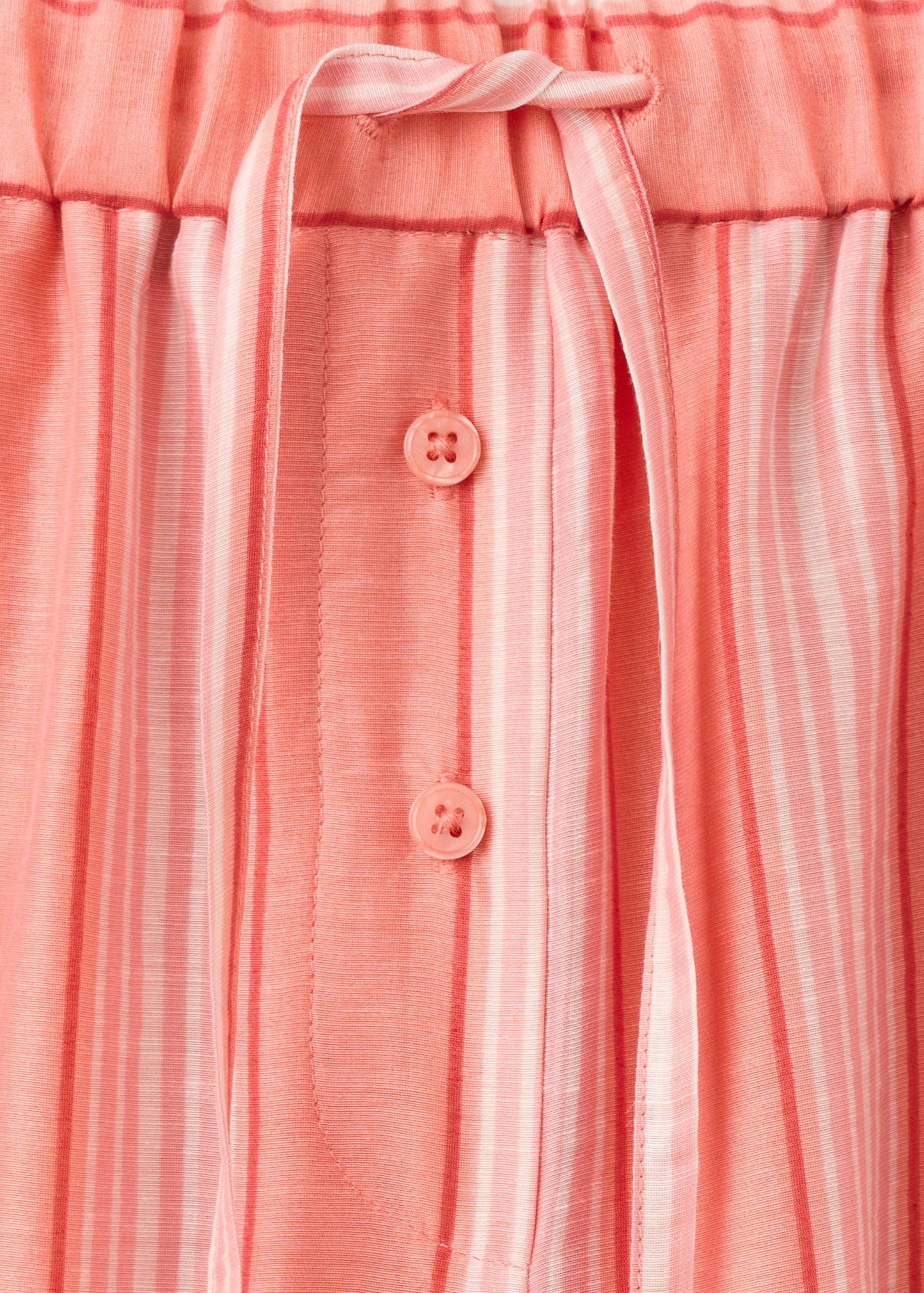 Straight trousers in a linen lyocell blend with stripes