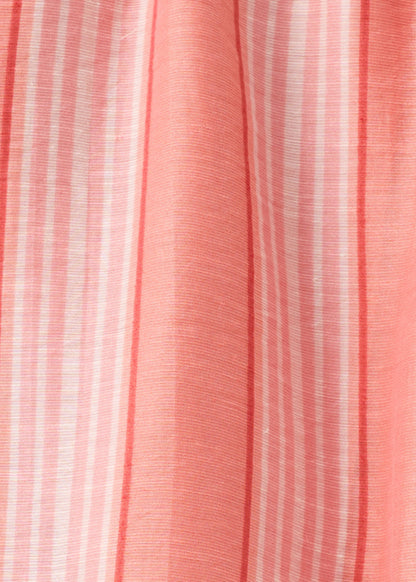 Straight trousers in a linen lyocell blend with stripes