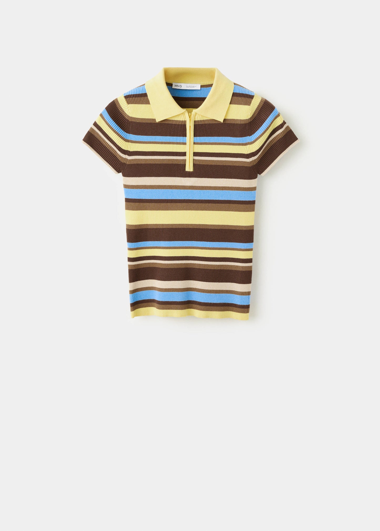 Striped rib sweater