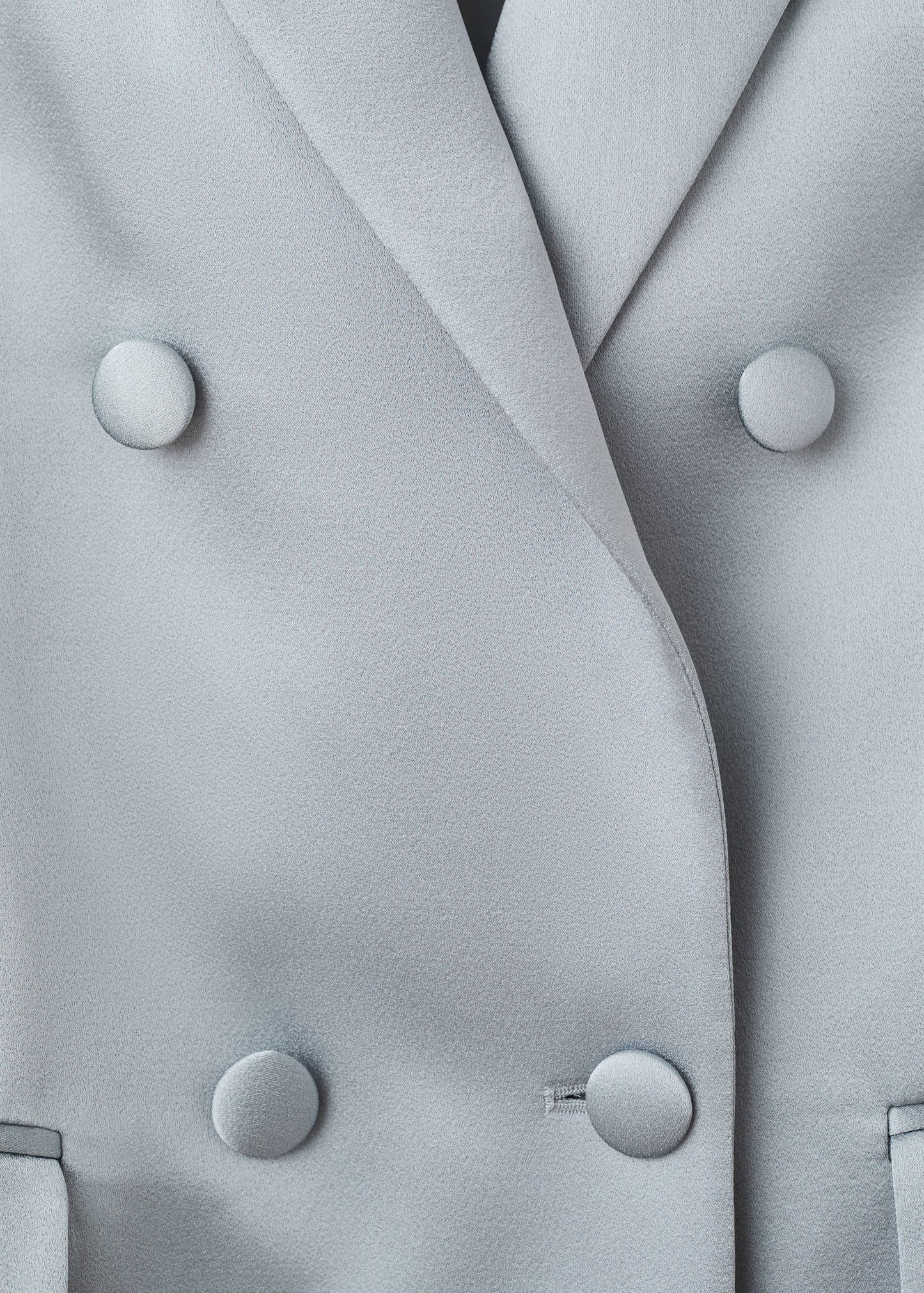 Topstitched lapel blazer