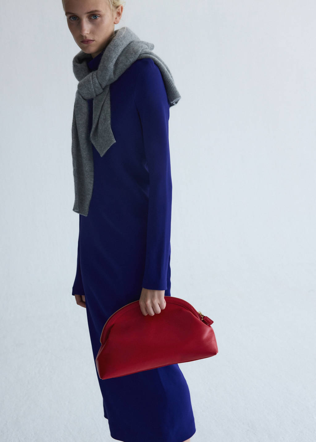 Turtleneck midi-dress