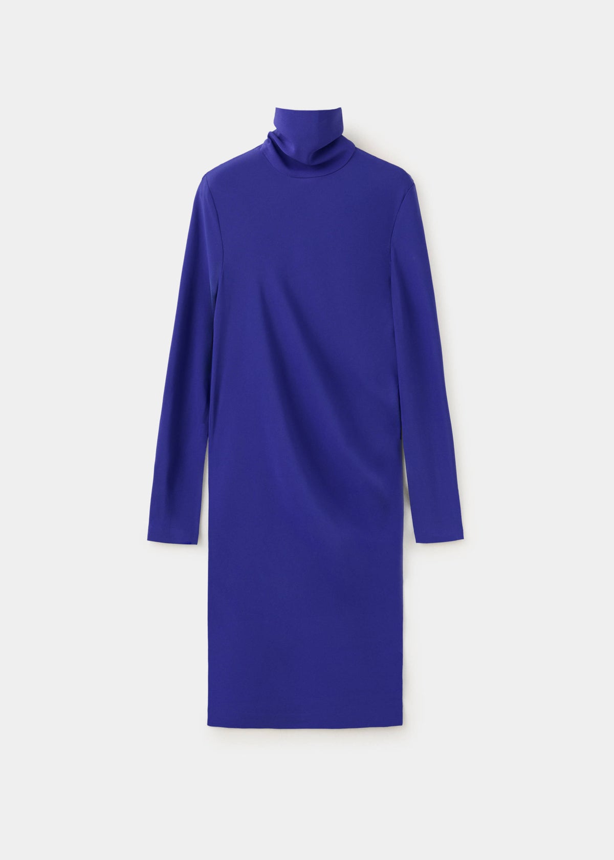 Turtleneck midi-dress