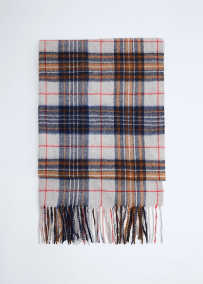 Woollen check scarf