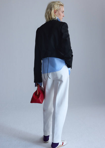 Ankle-length balloon jeans