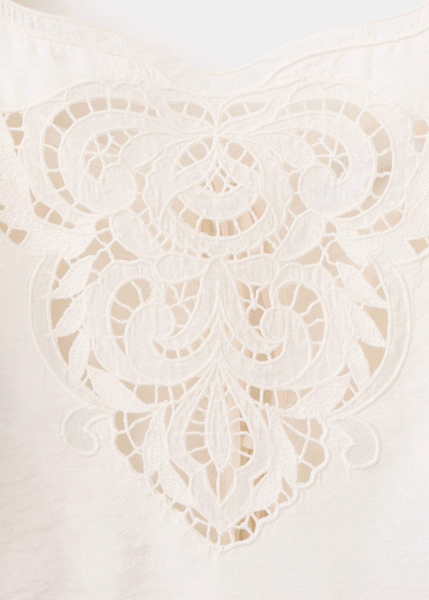 Broderie anglaise crop top