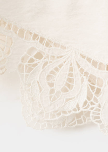 Broderie anglaise crop top