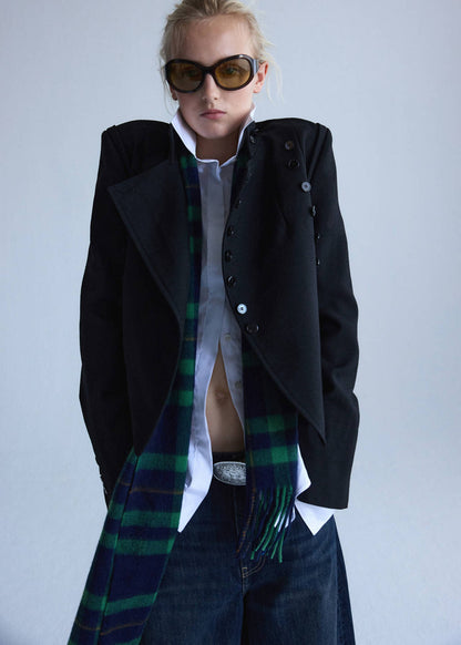 100% wool suit jacket with buttons