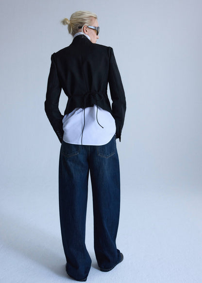 100% wool suit jacket with buttons