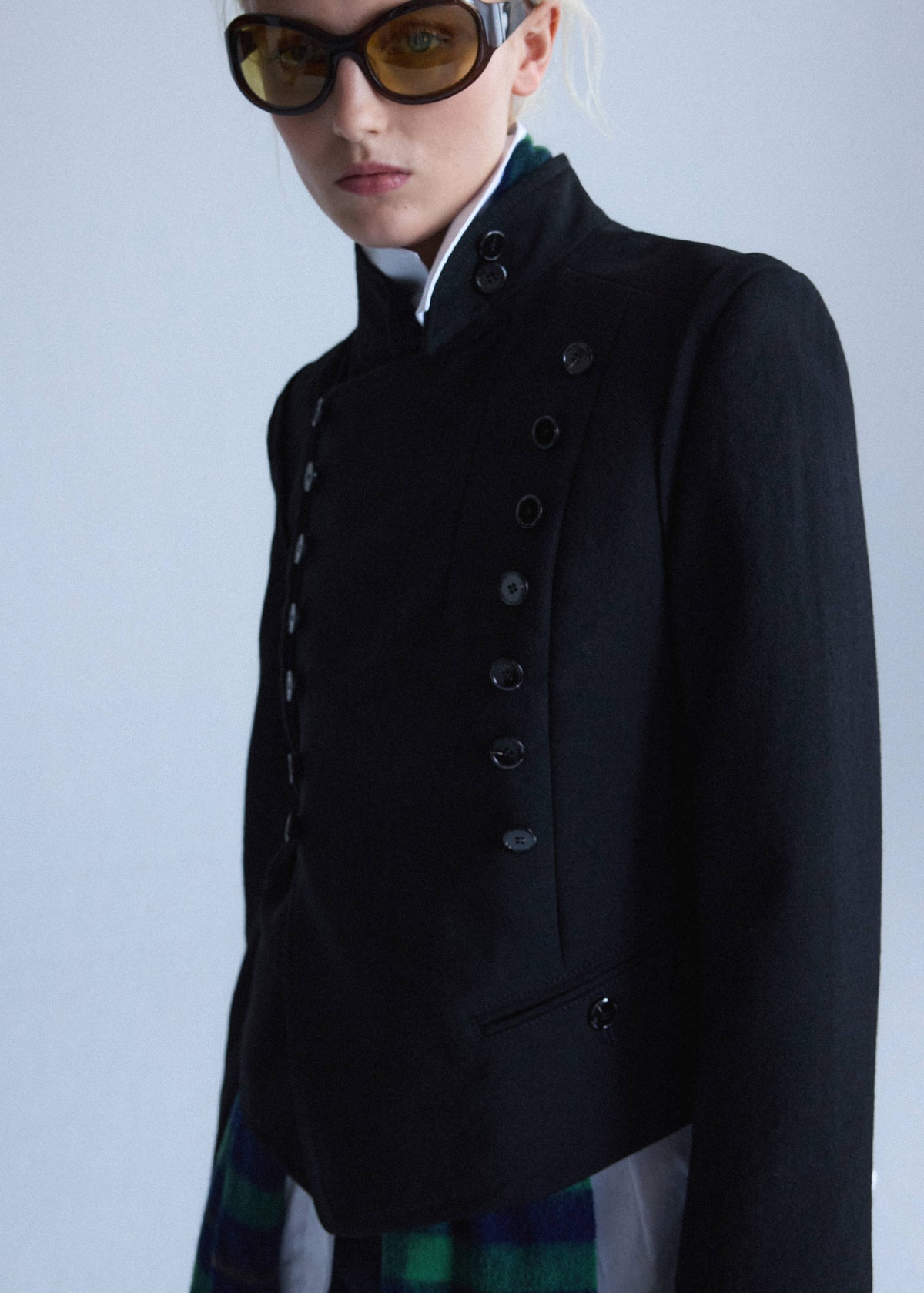 100% wool suit jacket with buttons