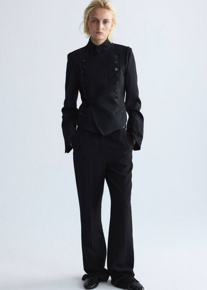100% wool suit jacket with buttons
