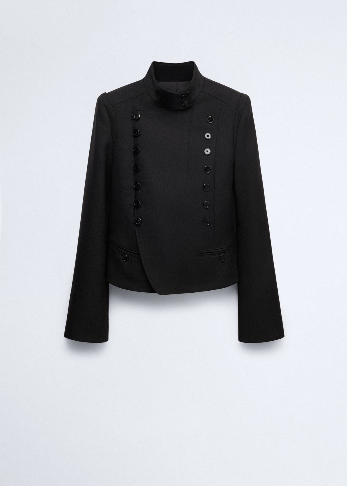 100% wool suit jacket with buttons
