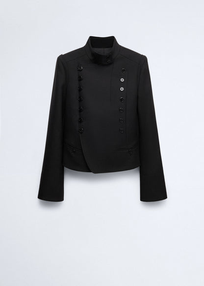 100% wool suit jacket with buttons