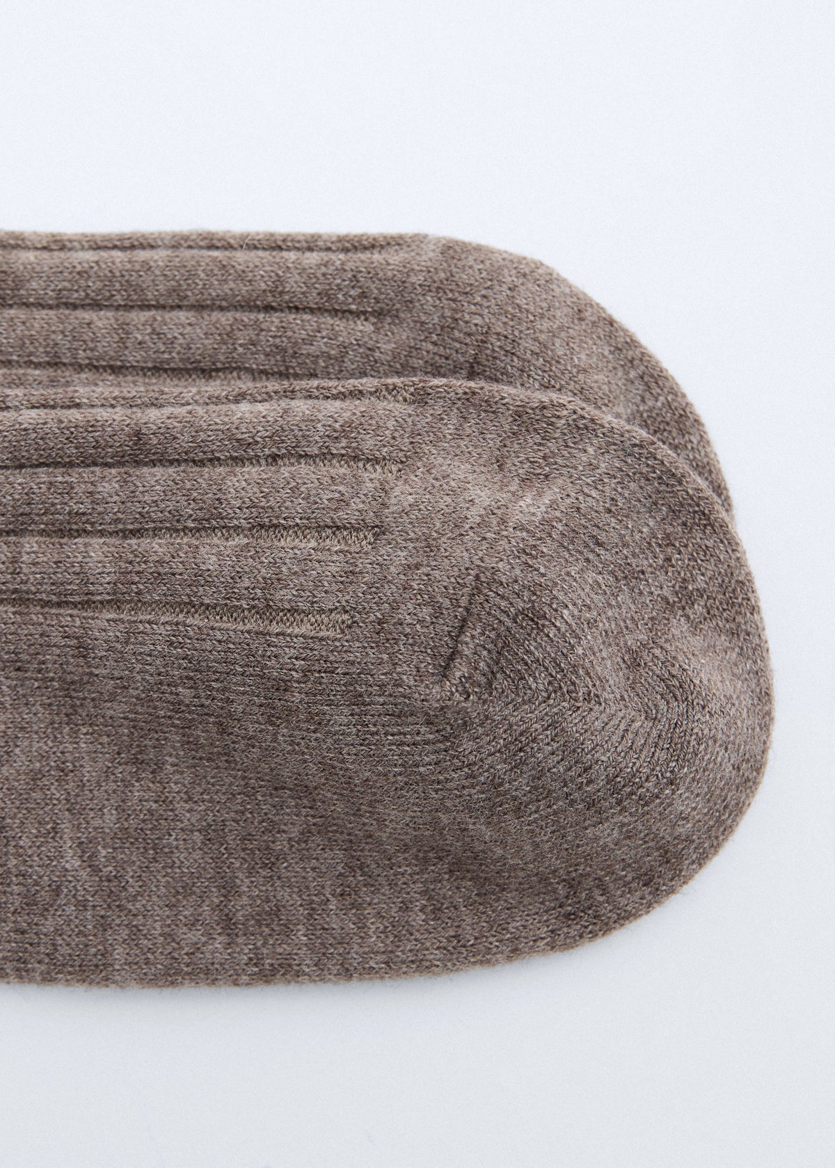 Ribbed wool blend socks