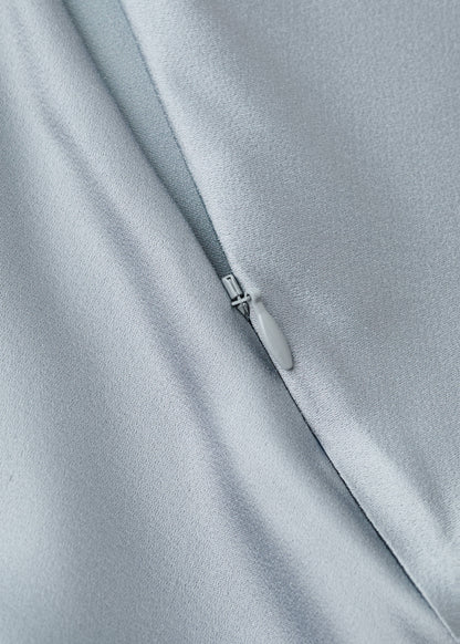 Satin maxi-skirt