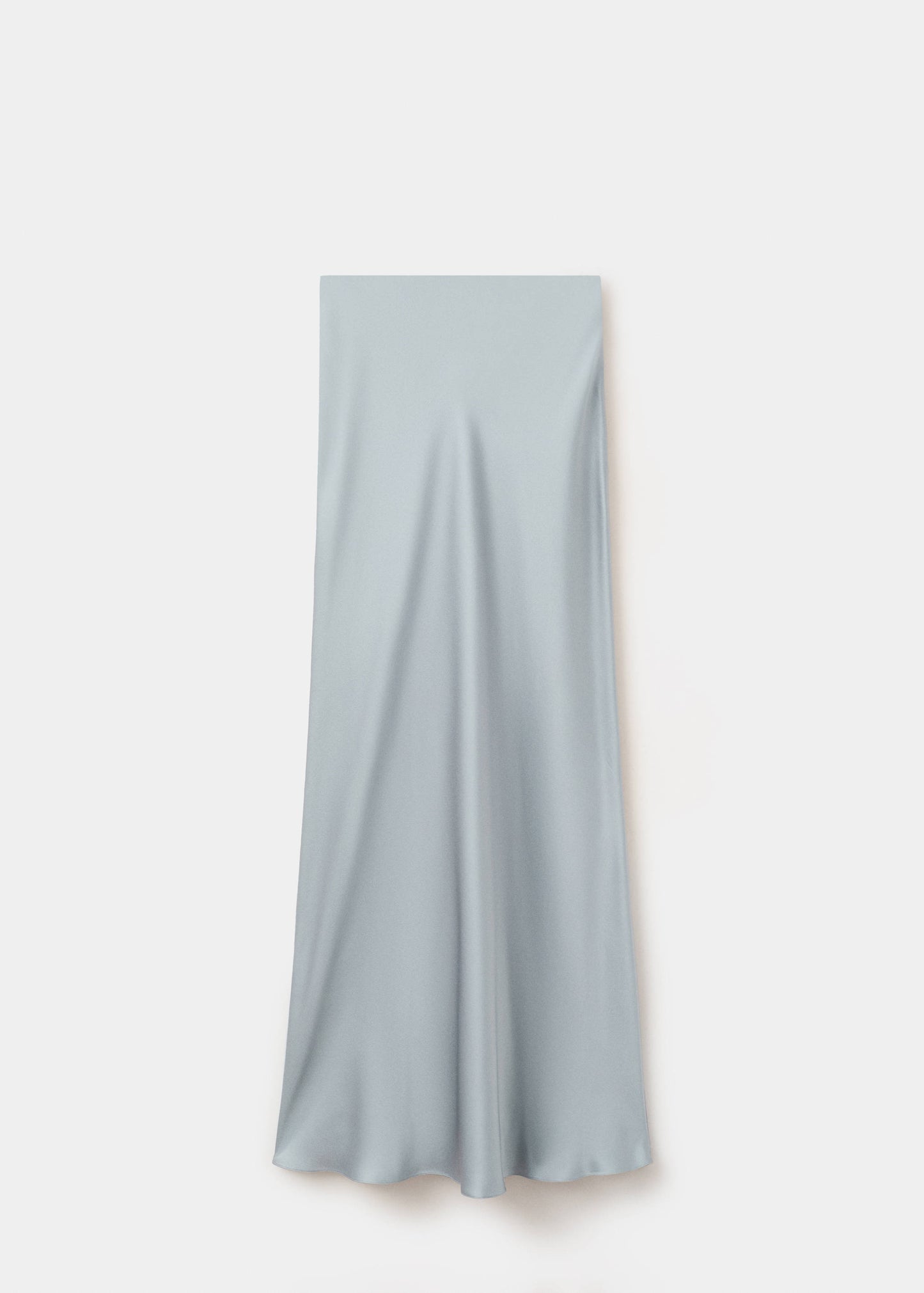 Satin maxi-skirt
