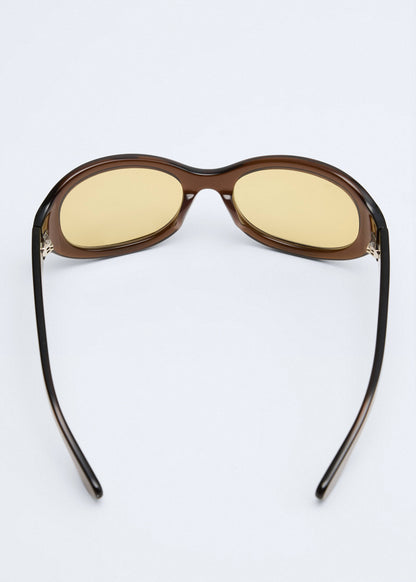 Oval-frame sunglasses
