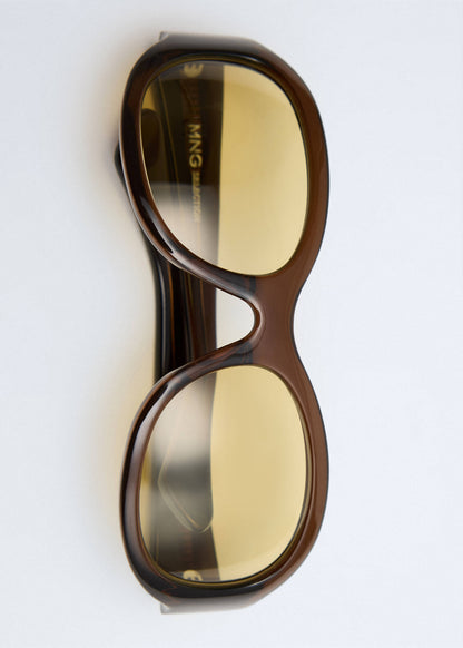 Oval-frame sunglasses