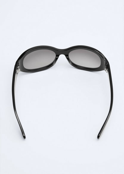 Oval-frame sunglasses