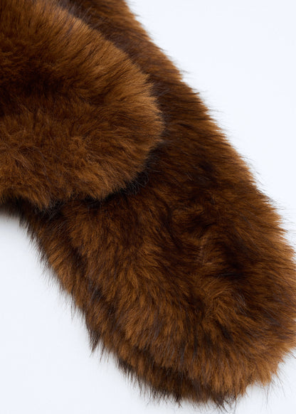 Faux-fur scarf