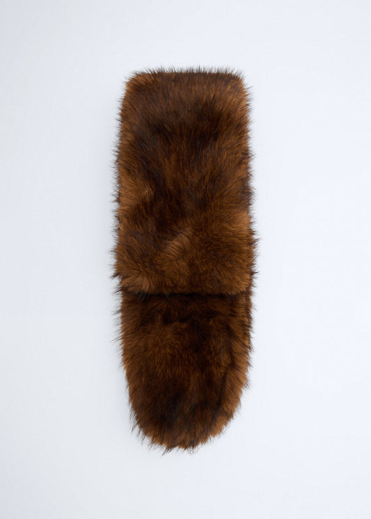 Faux-fur scarf