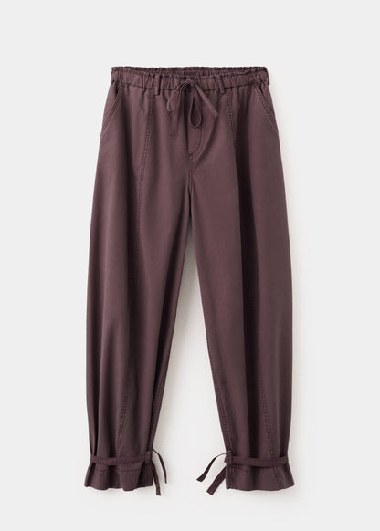 Baggy trousers with ties