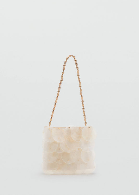 Shell clutch bag