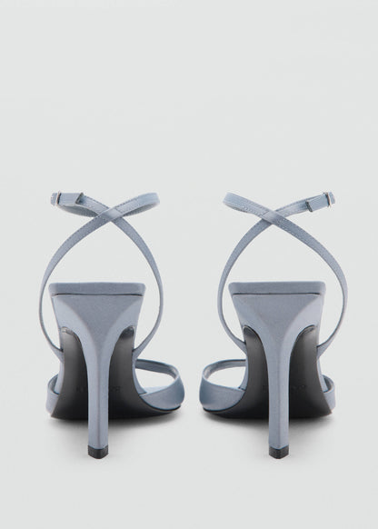 Heel leather sandals